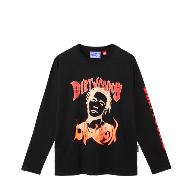 DirtyCoins x LilWuyn Print L/S T-Shirt - Black