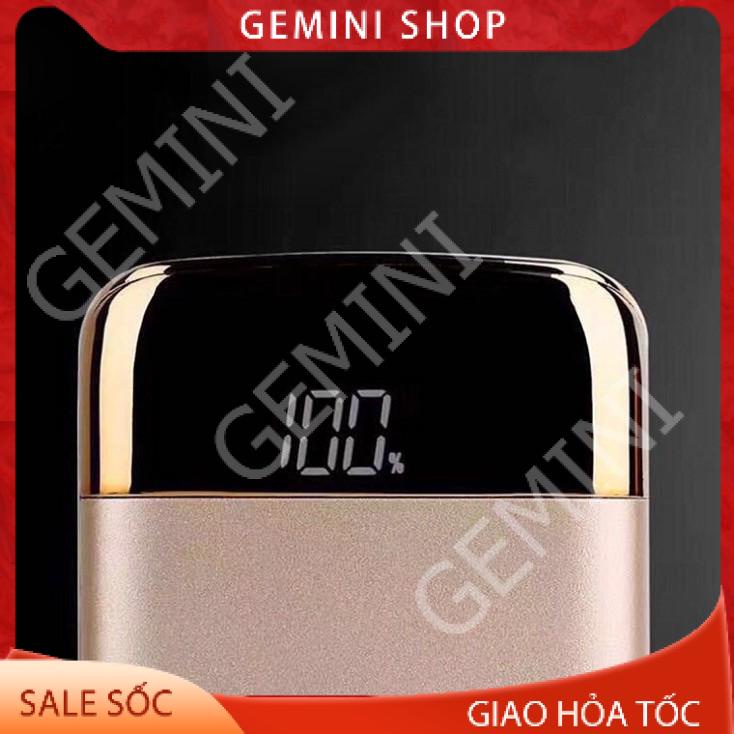 (Xả kho) Pin sạc dự phòng 10.000 Mah Gemini Shop màn hình LCD 2 cổng ra USB Y10