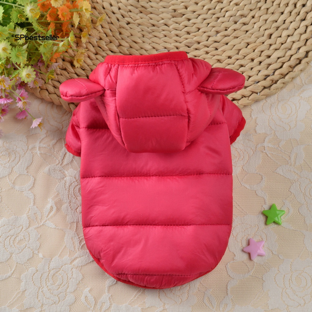 Áo Khoác Phao Phao Dài Tay Xinh Xắn Theo Phong Cách Mùa Đông Dành Cho Thú Cưng