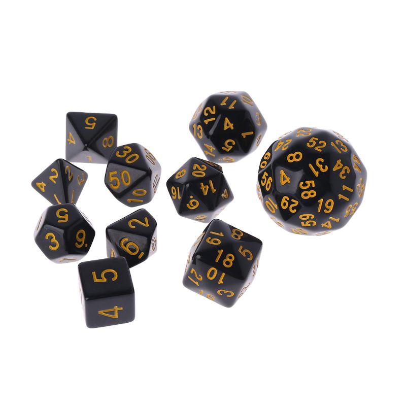 Set 10 viên xúc xắc chơi game Dungeon D & D sáng tạo làm quà tặng cho trẻ em và người lớn