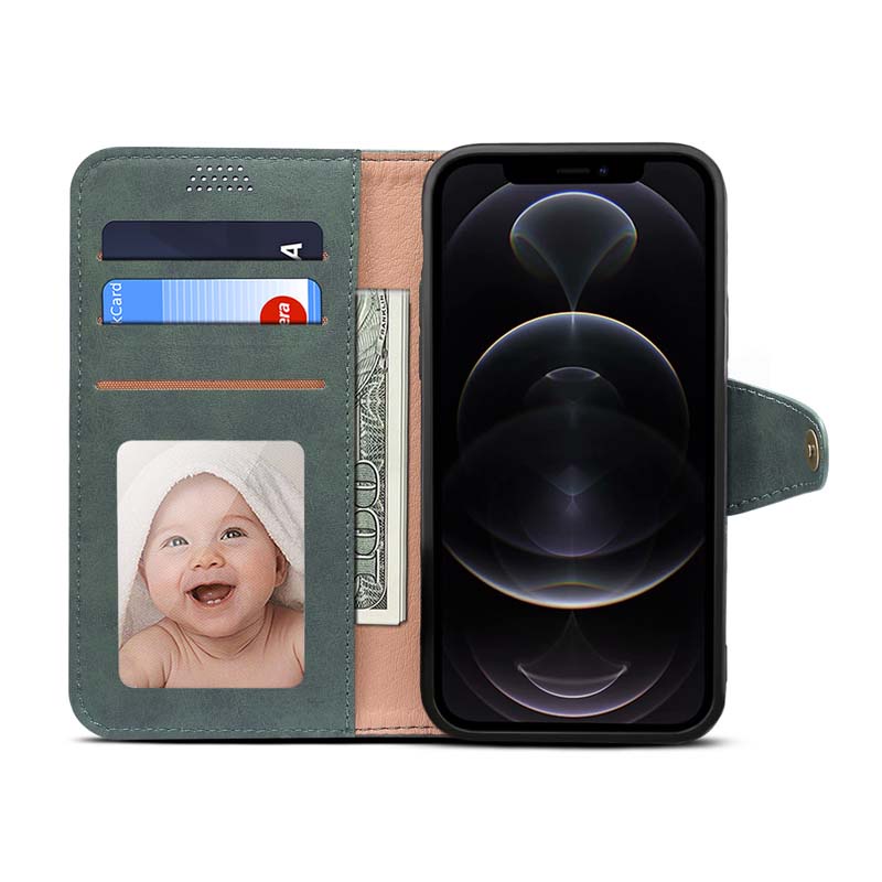 Ốp Điện Thoại Mềm Chống Sốc Dạng Ví Có Ngăn Đựng Thẻ Cho iPhone 14 Pro Max Plus 13 mini iPhone14 14Pro 14ProMax 14Plus