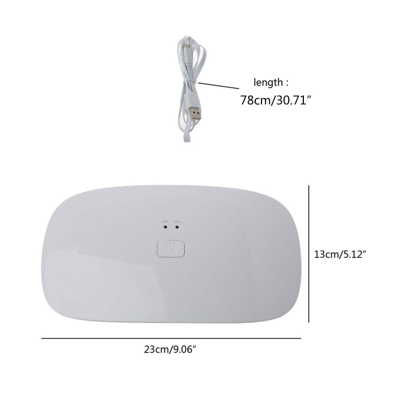 Sa Đèn Led UV Sấy Khô Sơn Móng Tay Chuyên Nghiệp Kèm Cáp USB 3 T