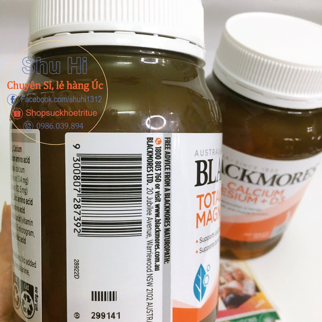 (Mẫu mới) Canxi Total Blackmores Úc - 200 Viên - Blackmores Bone Health Total Calcium & Magnesium + D3 - đủ bill | BigBuy360 - bigbuy360.vn
