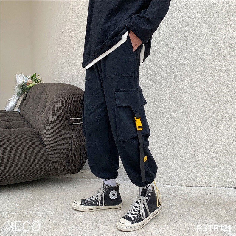 Quần vải nam nữ Hàn Quốc cao cấp dáng rộng Trousers Loose R3TR121