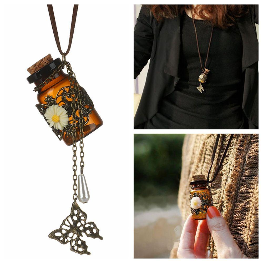 Vòng cổ Da May Mắn Dạng Lọ Điều Ước Thời Trang