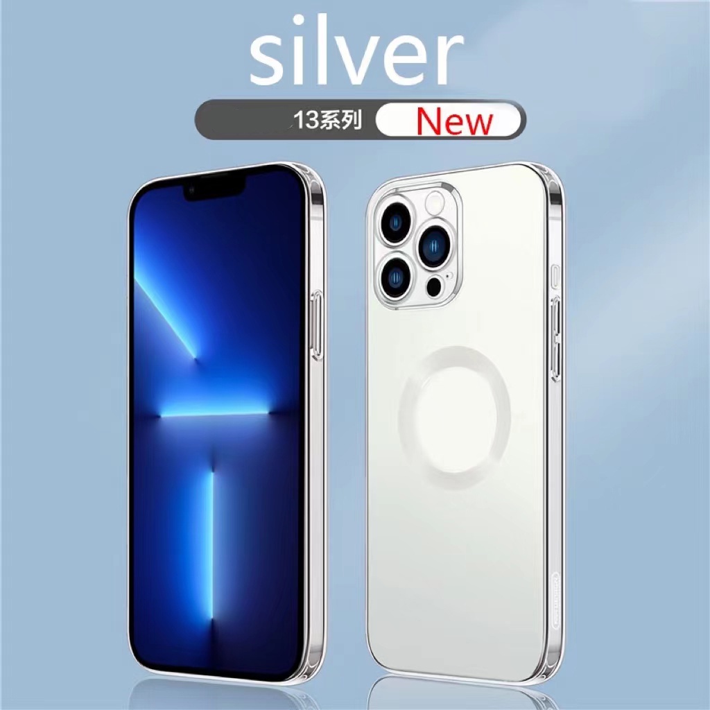 Ốp Điện Thoại Từ TPU Mềm Mạ Màu Bảo Vệ Toàn Diện Cho i13 Pro Max i12 12 Pro Max 11 11 Pro Max