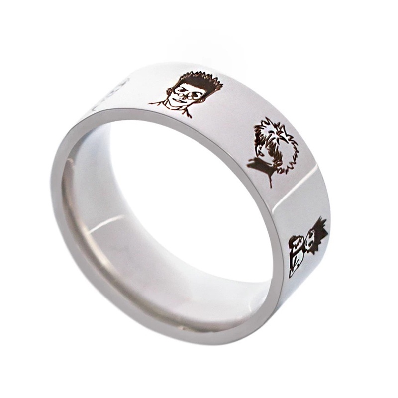 Ygt New Hunter X Hunter Nhẫn Hở X Hunter Hisoka Màu Bạc Hình Giọt Nước Ngôi Sao Hóa Trang Cổ Điển