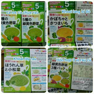 BỘT ĂN DẶM WAKODO ĐỦ VỊ CHO BÉ 5 THÁNG và 7 THÁNG