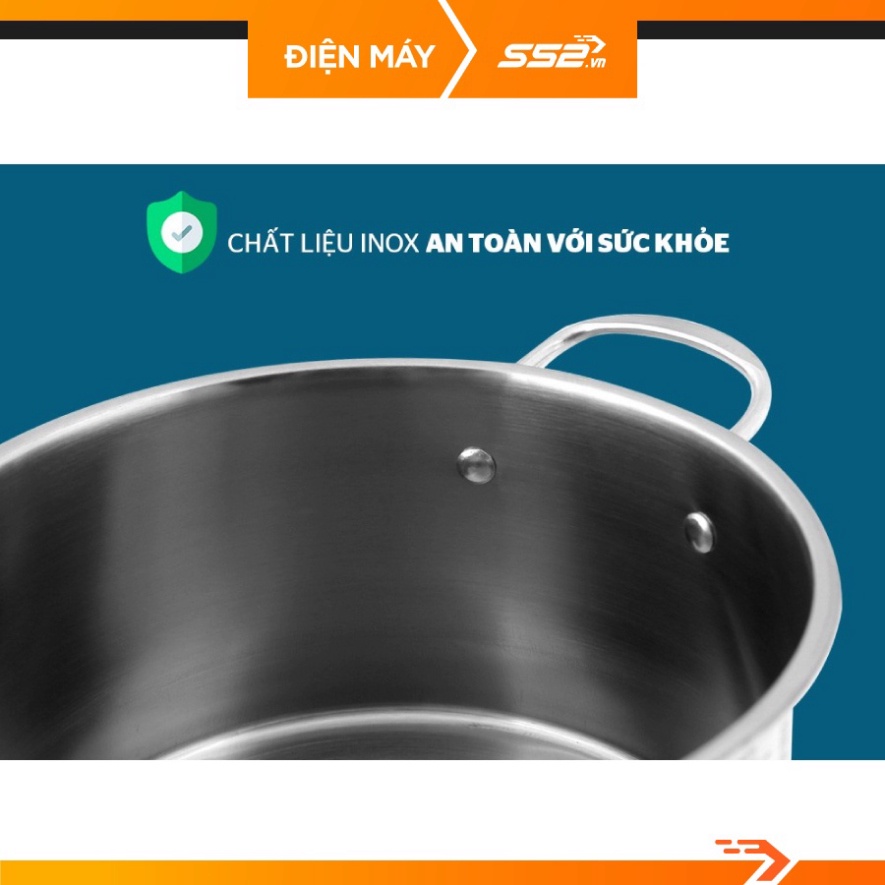 Bộ nồi Inox 1 đáy Sunhouse SH114 - Hàng Chính Hãng