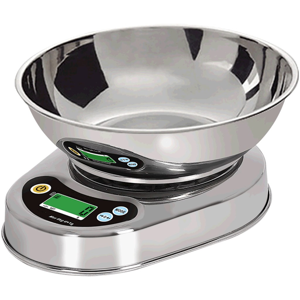 Cân Điện Tử Tiểu Ly Mini Nhà Bếp - Cân Inox XF-05  ,5kg /1g ,siêu chính xác