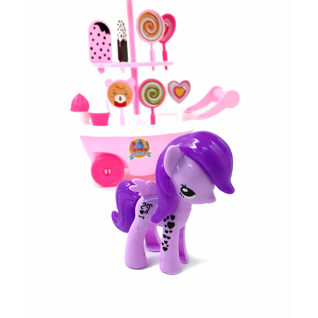 Bộ đồ chơi ngựa Pony bán kem đáng yêu