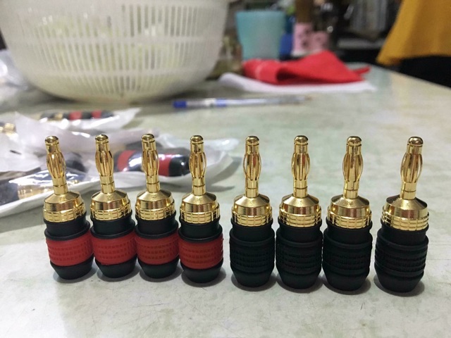 Cặp dây loa đã hoàn thiện 5m 2 vế kết hợp Jack bắp chuối