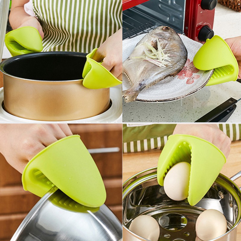 Set 2 găng tay nhấc nồi HOUSEEKER silicone cách nhiệt chống trượt tiện lợi dành cho nhà bếp