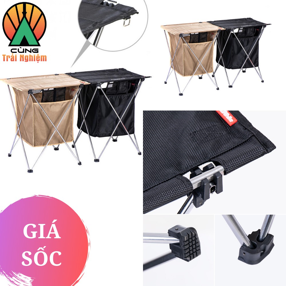 [CHÍNH HÃNG] Bàn Xếp Dã Ngoại Di Động Cầm tay Siêu nhẹ cho Du Lịch Picnic Cắm Trại Câu cá NatureHike NH19JJ084