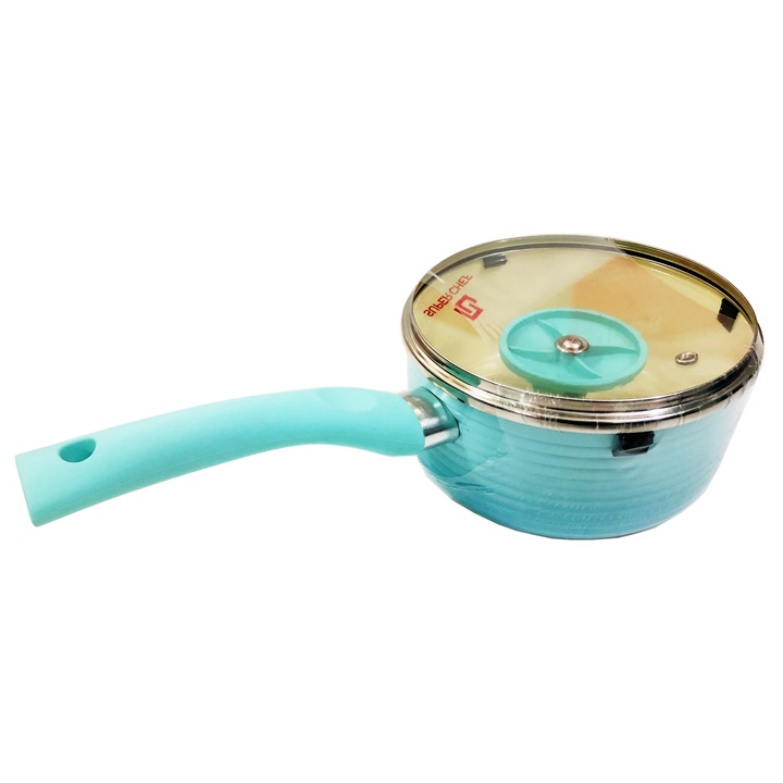 Quánh, Nồi nắp kính, chảo bếp cao cấp tráng men Super Chef Blue