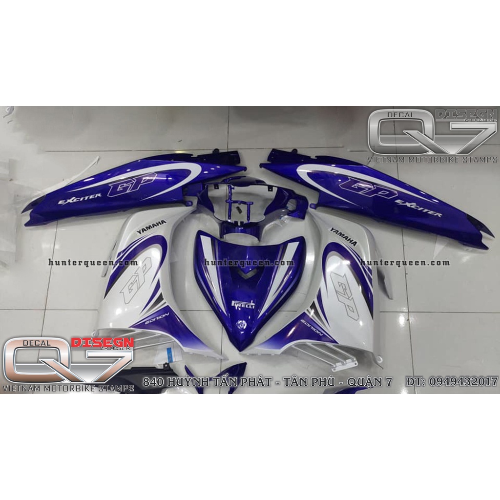 TEM RỜI EXCITER 2011 XANH TRẮNG