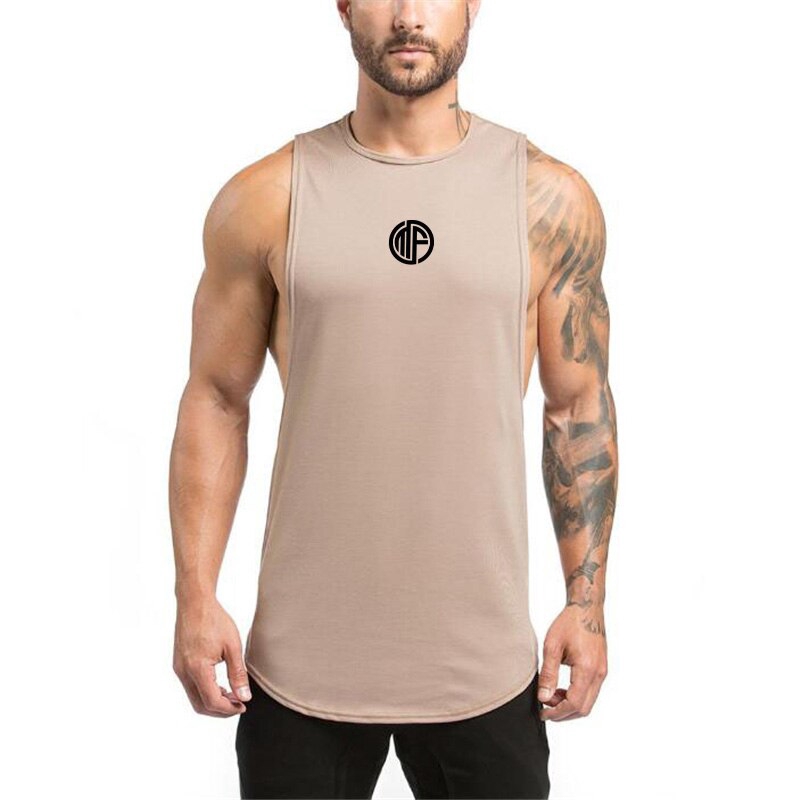 Brand Gyms Clothing Bodybuilding Tank Tops Men Shirt Fitness Clothing Singlet Sleeveless Solid Cotton Muscle Undershirt Vest