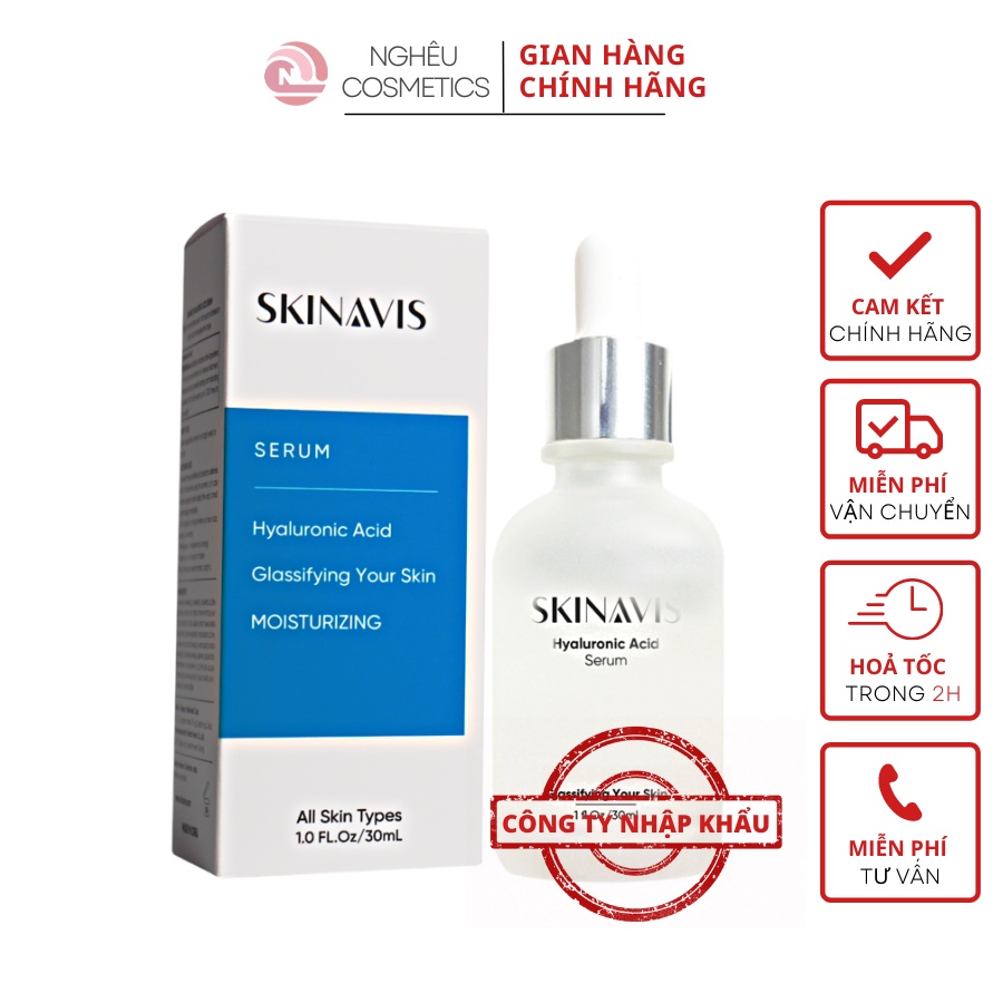 Serum Skinavis Hyaluronic Acid Tinh Chất Cấp Nước Dưỡng Ẩm Phục Hồi Da Nhạy Cảm Nhập Khẩu Chính Hãng