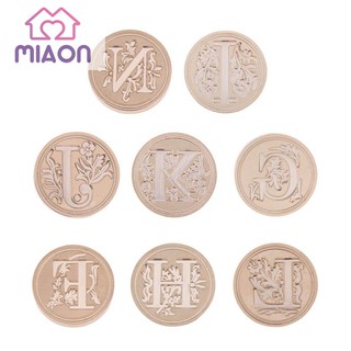 Sáp Retro Flower Letter F-N Envelope Sealing Wax Copper Seal Stamp Post Decor