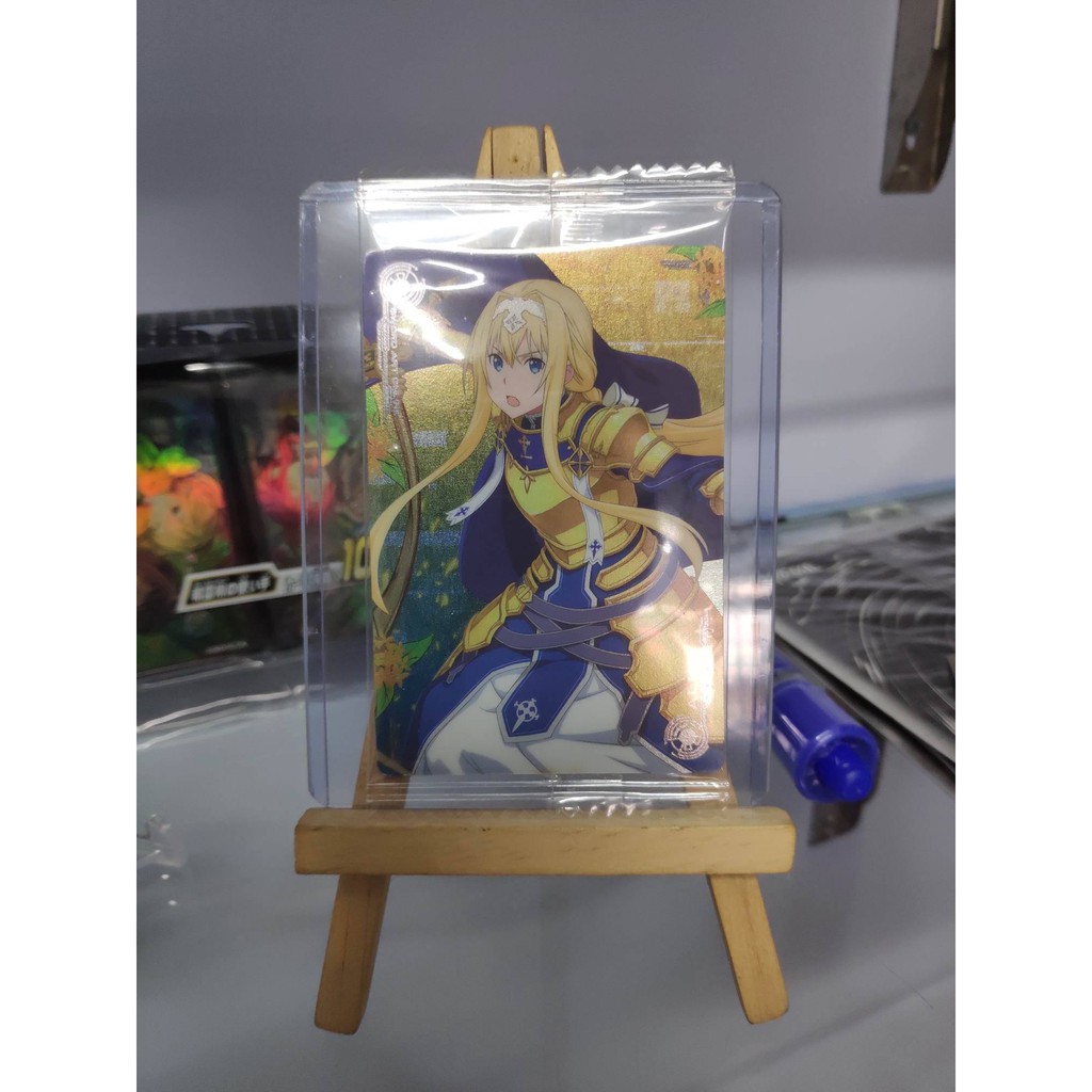 Thẻ bài sưu tầm bánh xốp SAO Sword Art Online - Alice- Tặng bọc bài nhựa bảo quản