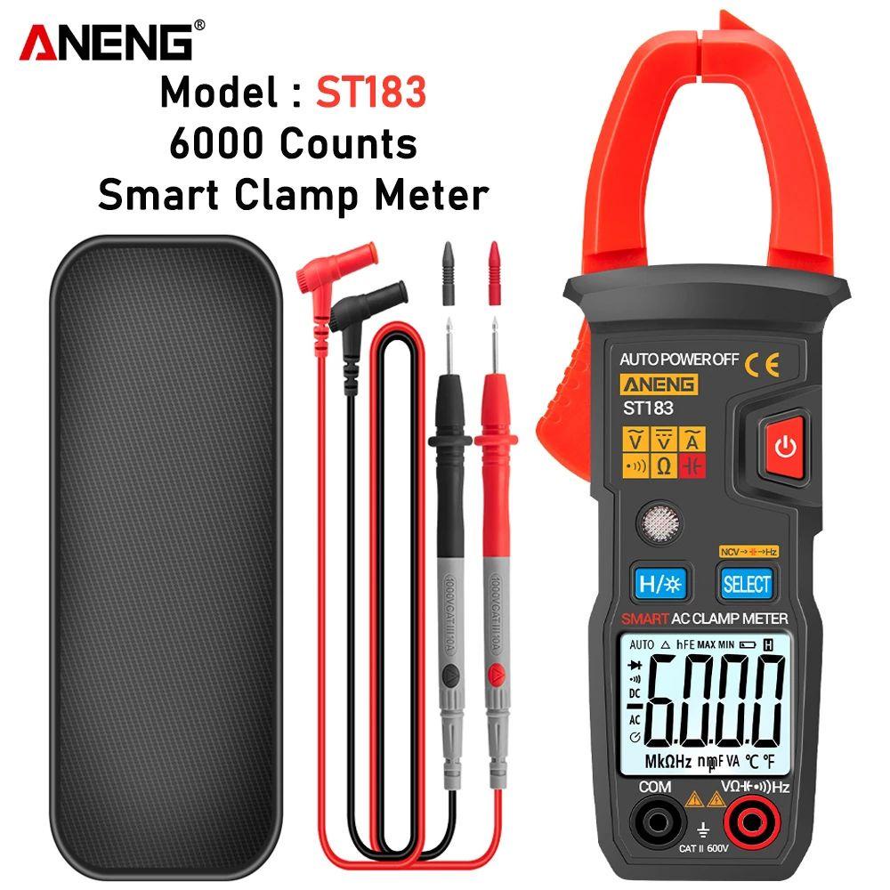LANSEL Máy Kiểm Tra Dòng Điện ANENG ST183 True RMS Hz NCV Ohm