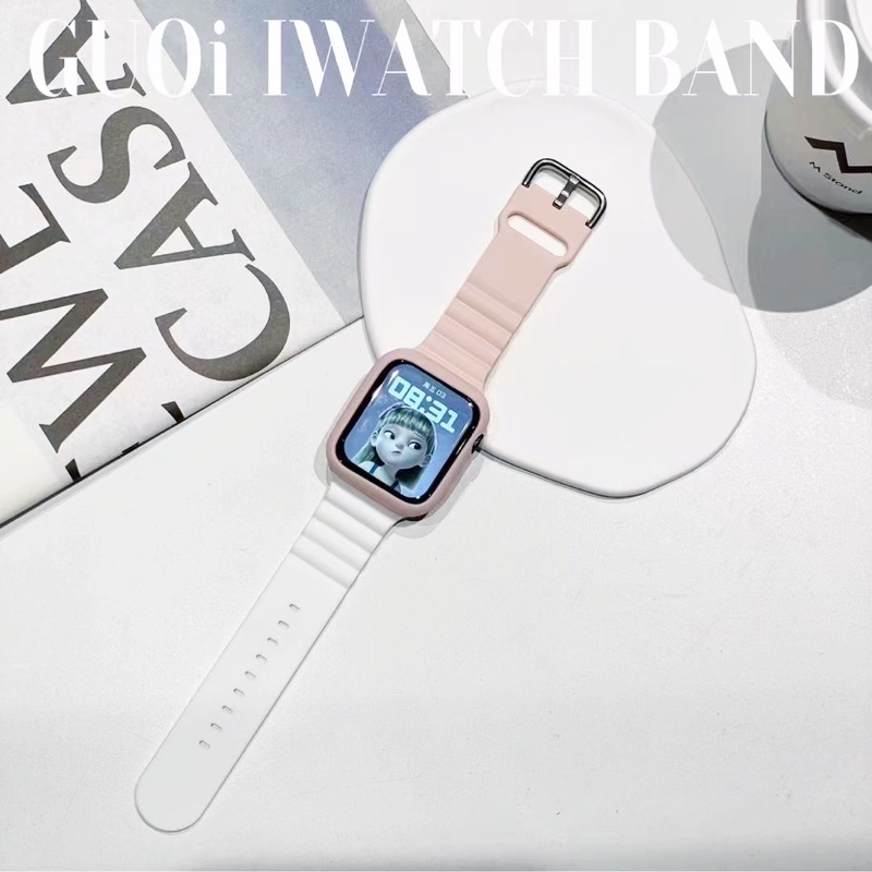 Dây Đeo Da Thoáng Khí Thay Thế Cho Đồng Hồ Thông Minh Apple Watch Series 7 6 Se 5 4 3 2 41MM 44mm 40mm 42mm 38mm