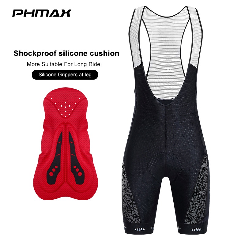 Quần short/ Quần short yếm PHMAX chuyên dụng dành cho nam đạp xe