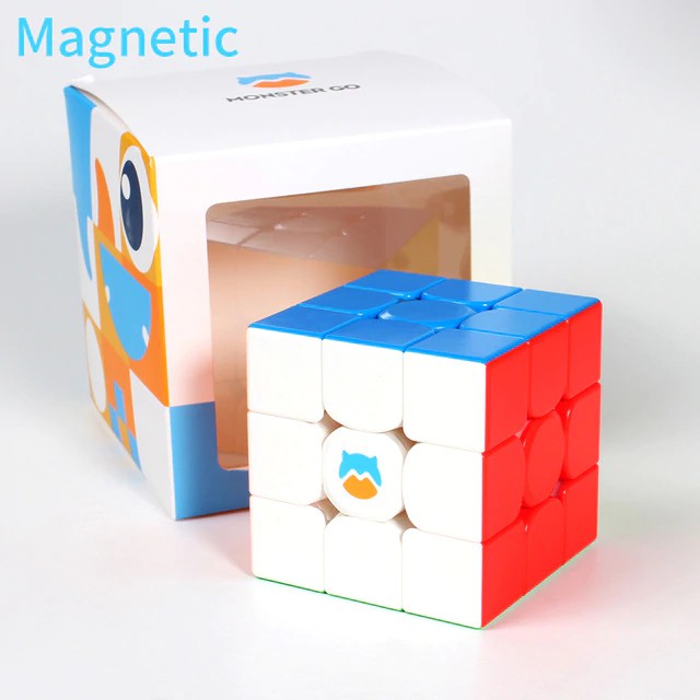 Rubik 3x3 Monster Go MG3 Cao Cấp Gan MG356 Cube Rubic 3 Tầng Stickerless