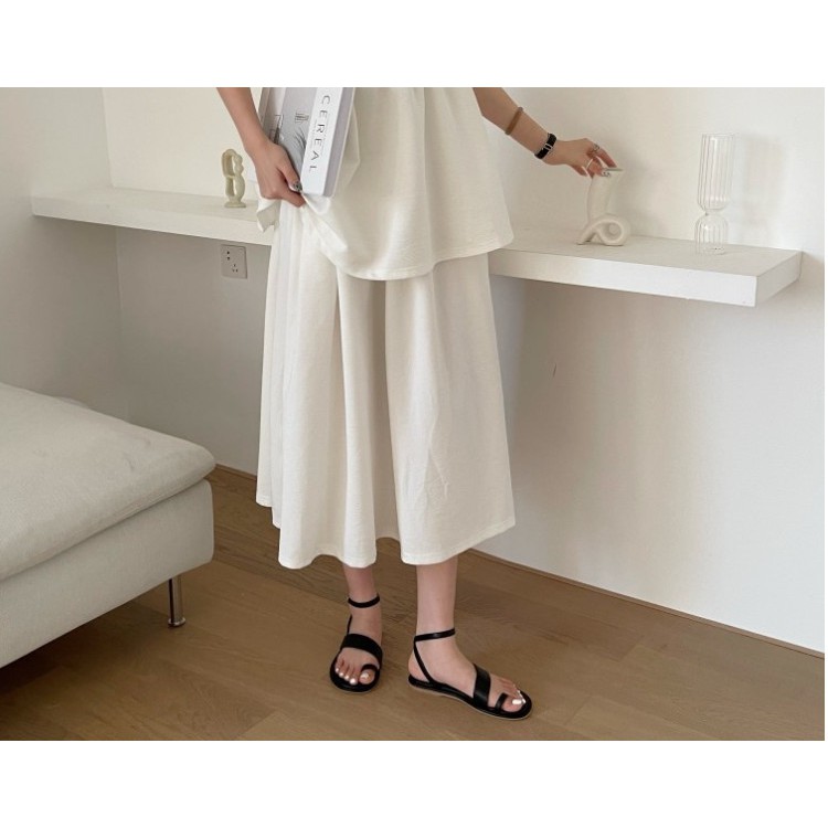 Giày sandal LCS39 nữ xỏ ngón Quai chéo đế bệt phong cách trẻ trung