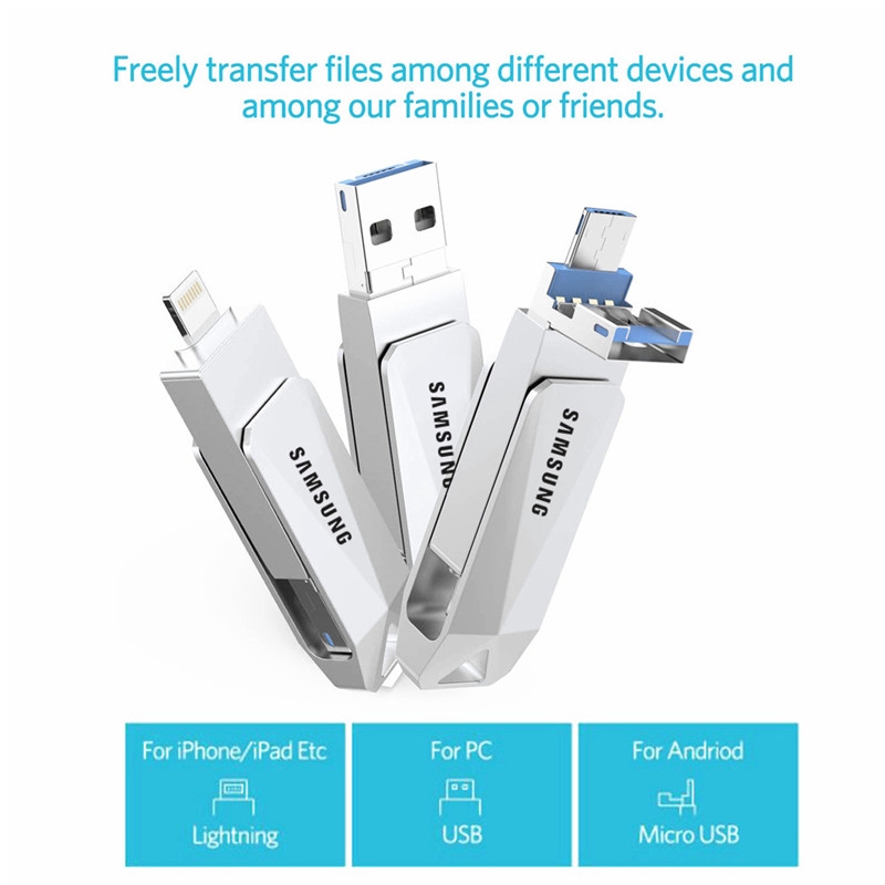 Usb Kim Loại 128gb 64gb Cho Điện Thoại Android