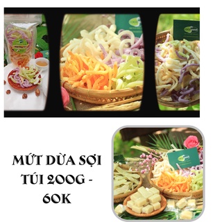 [C42-C43- C44] Mứt dừa non sợi Cocosweet dẻo, đủ vị, mềm, béo, ngọt vừa, đặc sản Bến Tre