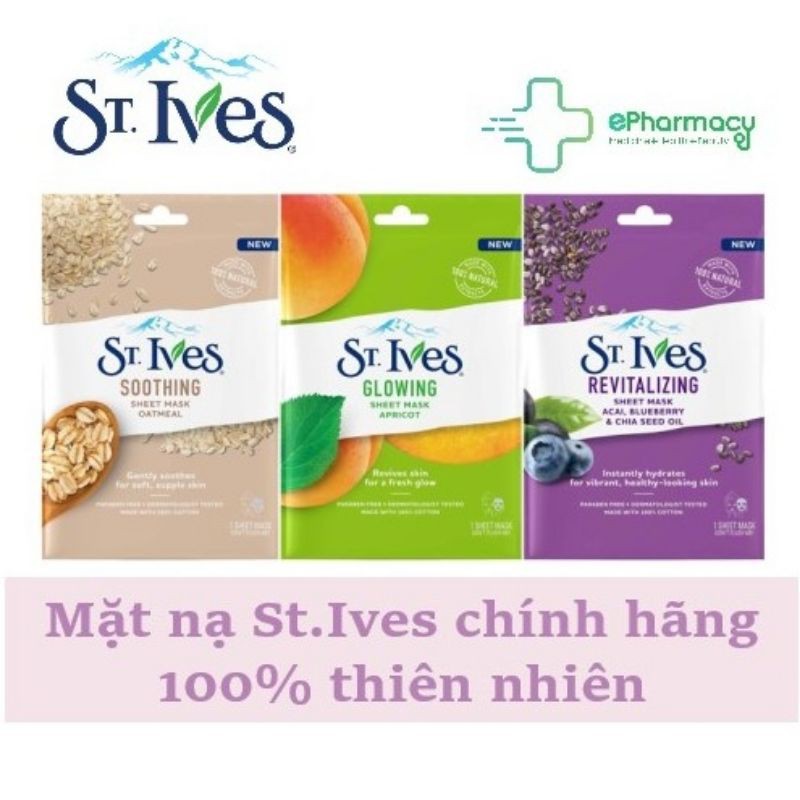 Mặt nạ dưỡng da St.Ives(khi mua 2 gói)