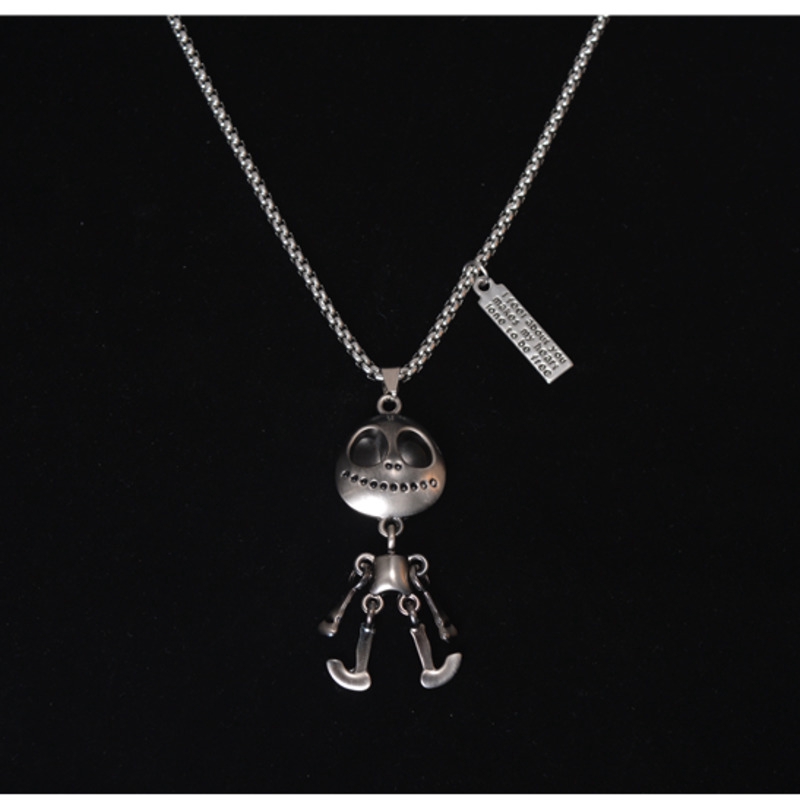 Dây Chuyền Mặt Đầu Lâu Ngoài Hành Tinh Bằng Thép Titan 2288