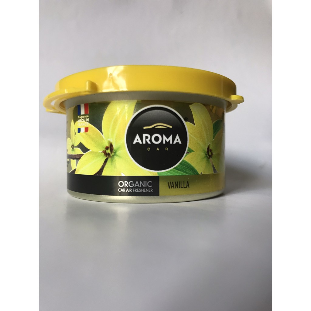 Hương Vanilla - Sáp Thơm Ô Tô Cao Cấp Aroma Organic 40g Của Pháp