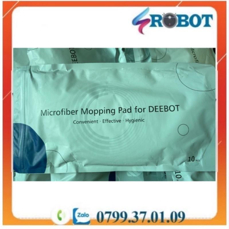 10 KHĂN LAU RUNG ECOVACS T9 AIVI | POWER | T9 PLUS (HÀNG CHÍNH HÃNG MỚI NHẤT 2021)