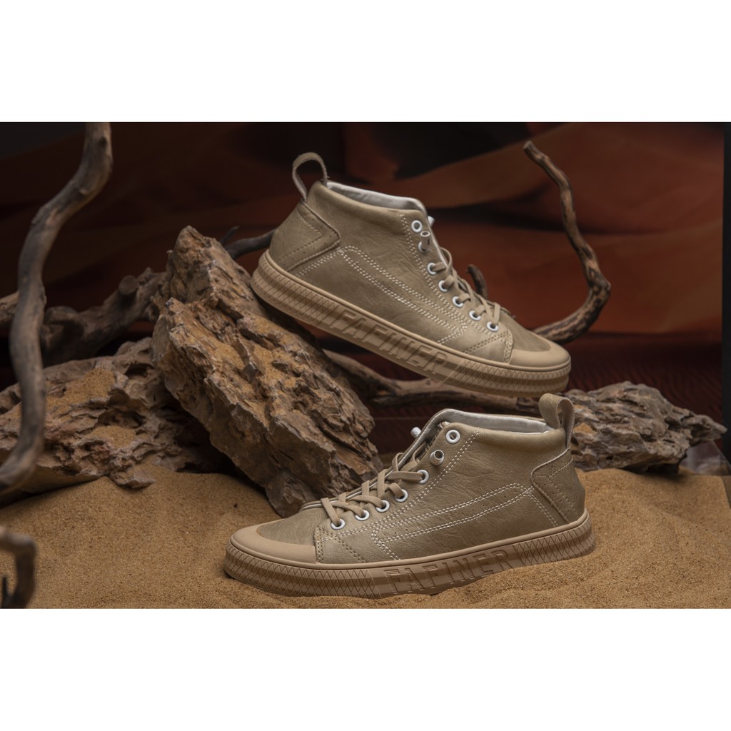 Giày da nam cổ lửng,Giày Nam Sneaker Chất Liệu 100% Da Thật , giày nam cao cổ Đế Cao Su Mềm Phong Cách Trẻ Trung | BigBuy360 - bigbuy360.vn