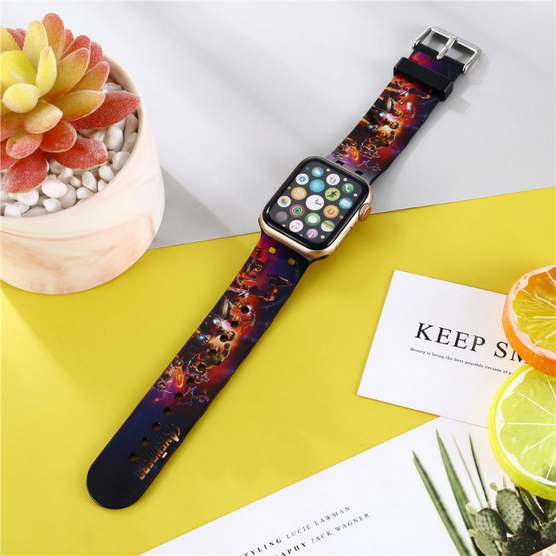 Dây đeo đồng hồ iwatch SIÊU ANH HÙNG 1,2,3,4,5,6 / SE / TPU Apple Watch