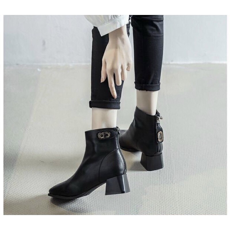 👠👢Boots lửng khoá Savatore - Hàng ORDER QUẢNG CHÂU CAO CẤP.