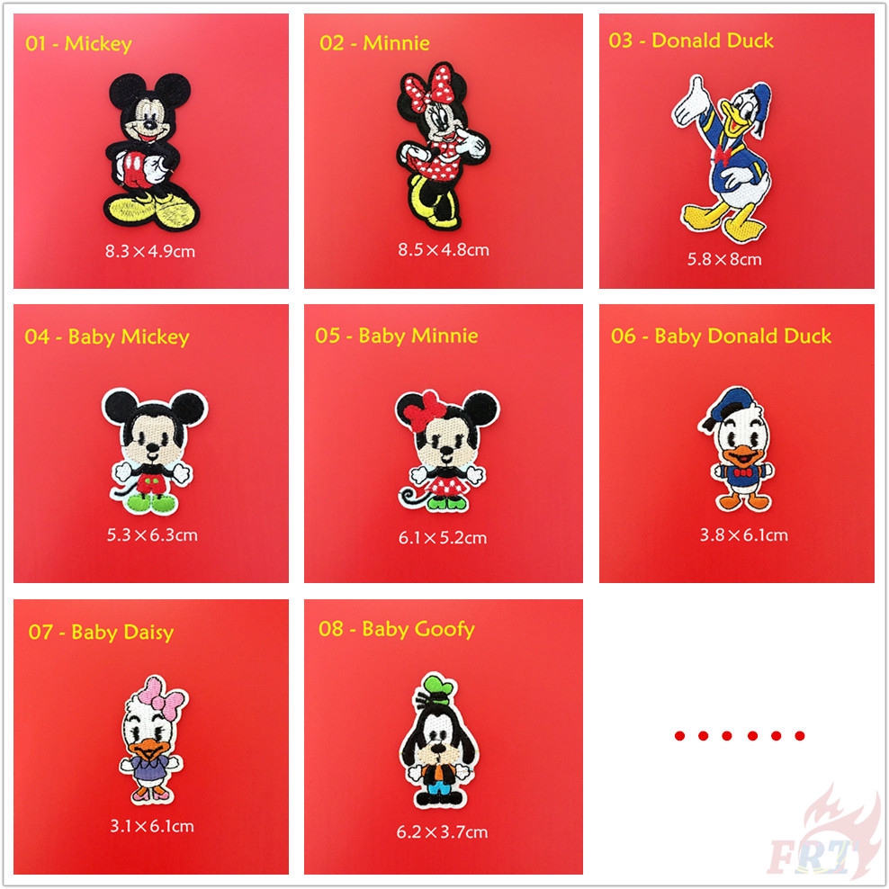 Miếng dán ủi thêu hình chuột Mickey miney
