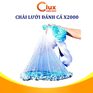 Chài lưới đánh cá X2000, chài cá thông minh cước rút đánh bắt cá 4.2m ném nhẹ là tự bung cước dẻo dai chịu lực cao cấp