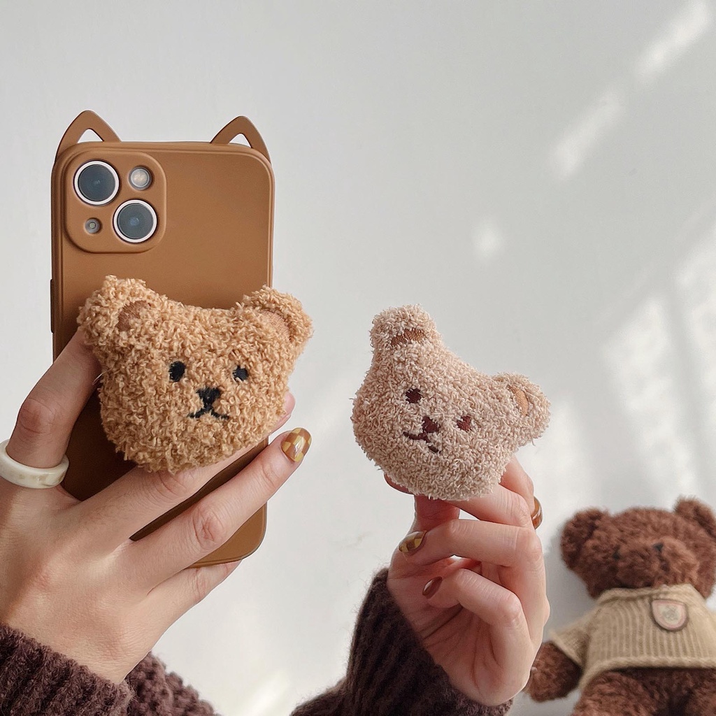 Giá đỡ điện thoại dạng cầm tay họa tiết hoạt hình dễ thương