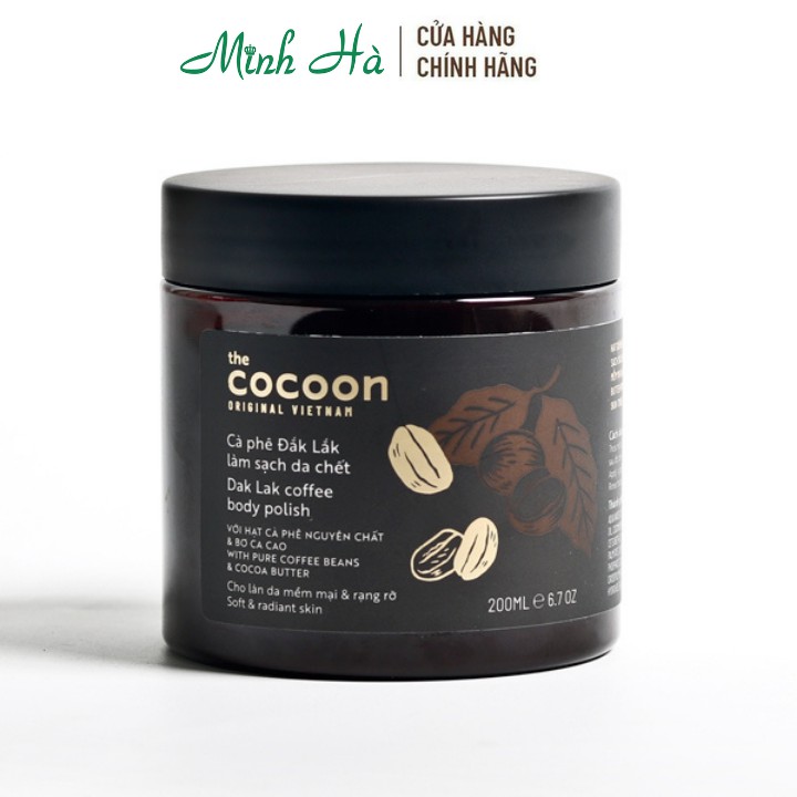 Tẩy da chết Cà Phê Đắk Lắk Cocoon 200ml