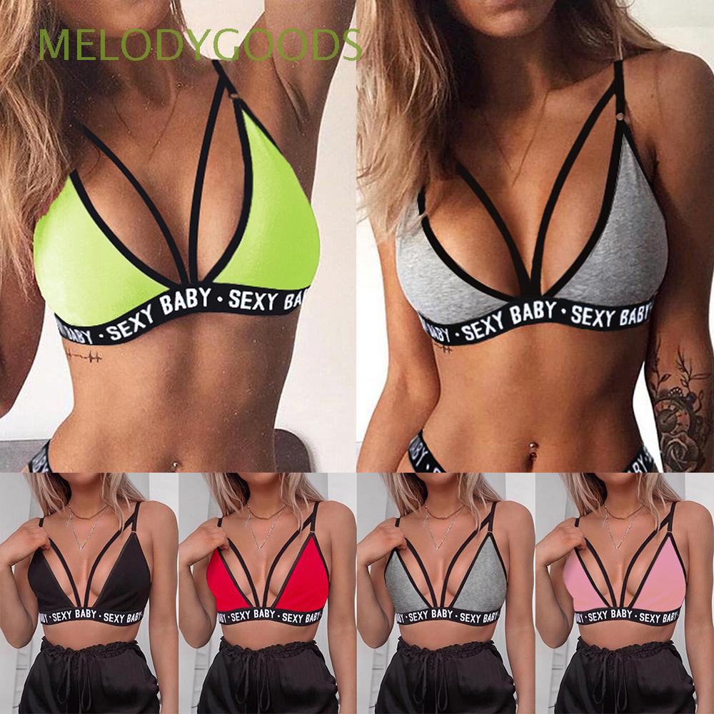 Áo nịt ngực thể thao in chữ quyến rũ