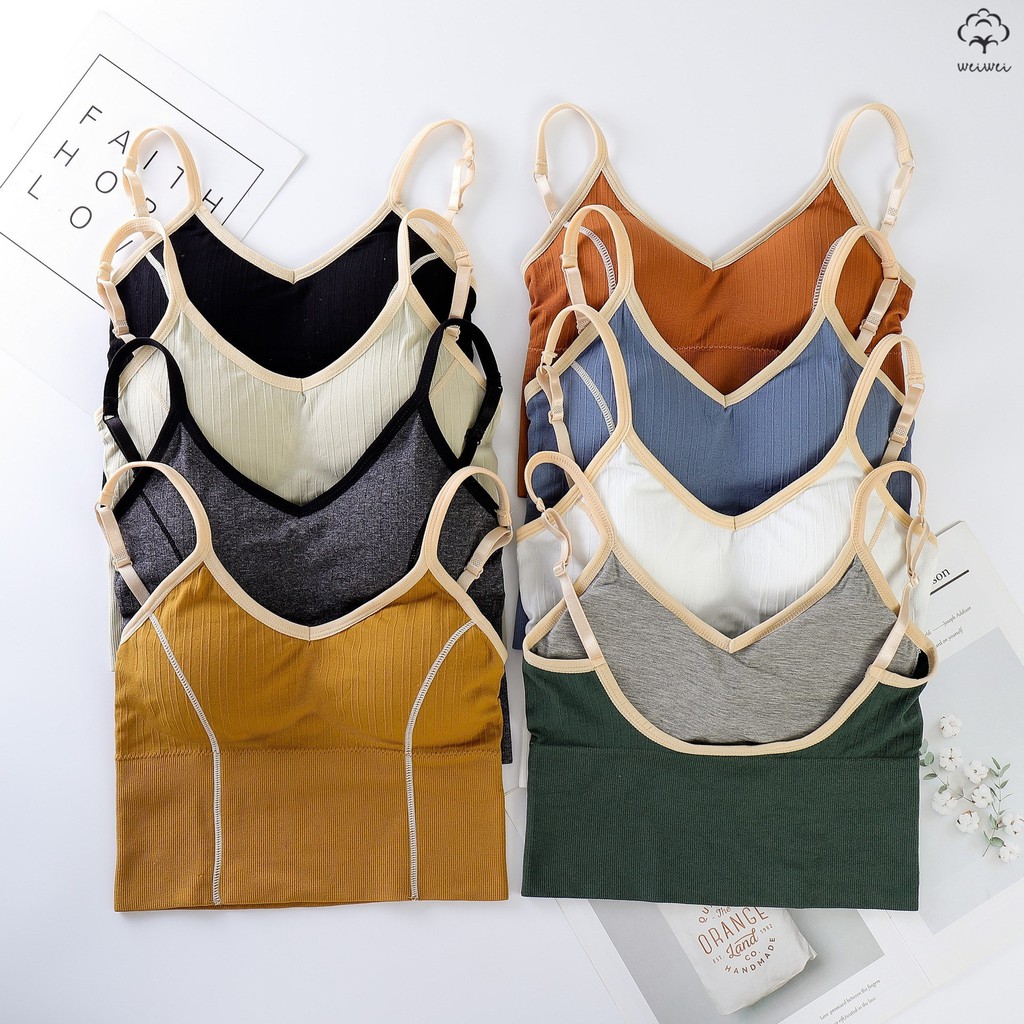 Áo Bra Thể Thao KENZI-43 Khoét Lưng Chữ U Nâng Ngực ❤️ Áo Bralette Mềm Không Gọng Mút Mỏng