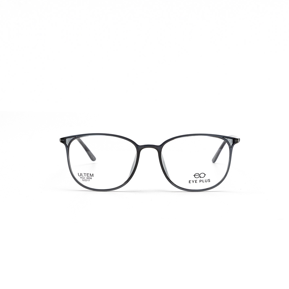 Gọng kính mắt nam nữ thời trang EYE PLUS nhựa cao cấp dáng tròn bầu hàn quốc E450-8698