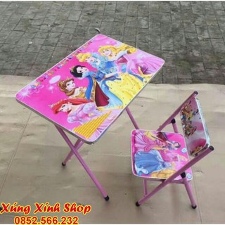 Bộ bàn học gấp gọn cho bé
