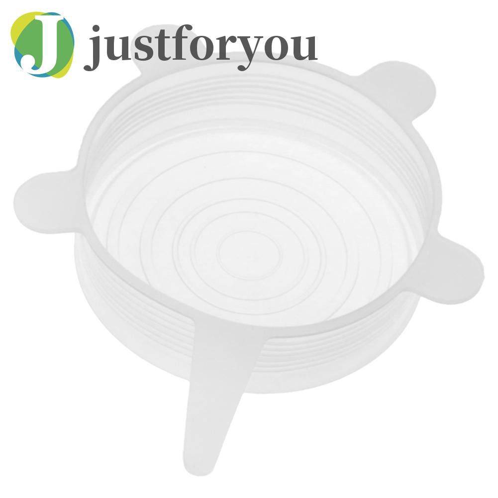 Justforyou2 Heat Resistant Reusable Stretch Silicone Lids Food Wrap Bowl Pot Pan Cover