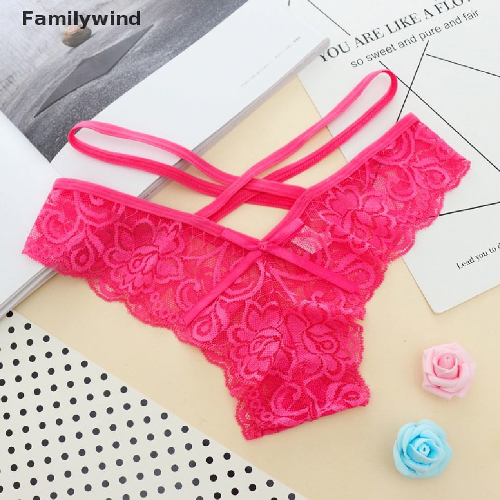 Familywind> Women Bandage Underwear Lingerie Panties G String Thong Briefs Lace Intimate well