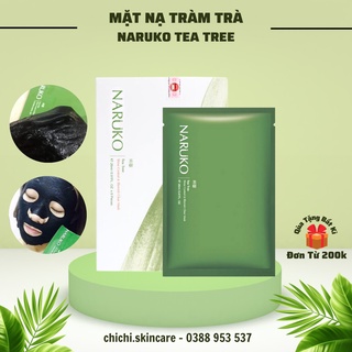 Mặt nạ tràm trà naruko tea tree shine control & blemish clear mask – bản đài