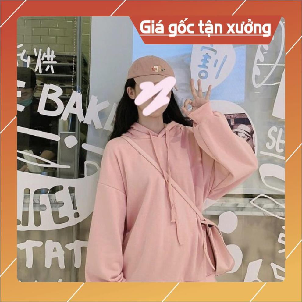 Áo Hoodie BASIC màu trơn unisex nam nữ màu xanh đỏ tím vàng cam đen hồng xám trắng be form thụng ˇ ) .